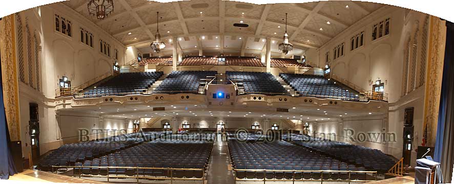 Looking from the stage back