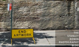 Humorous Road Sign: End Artwork