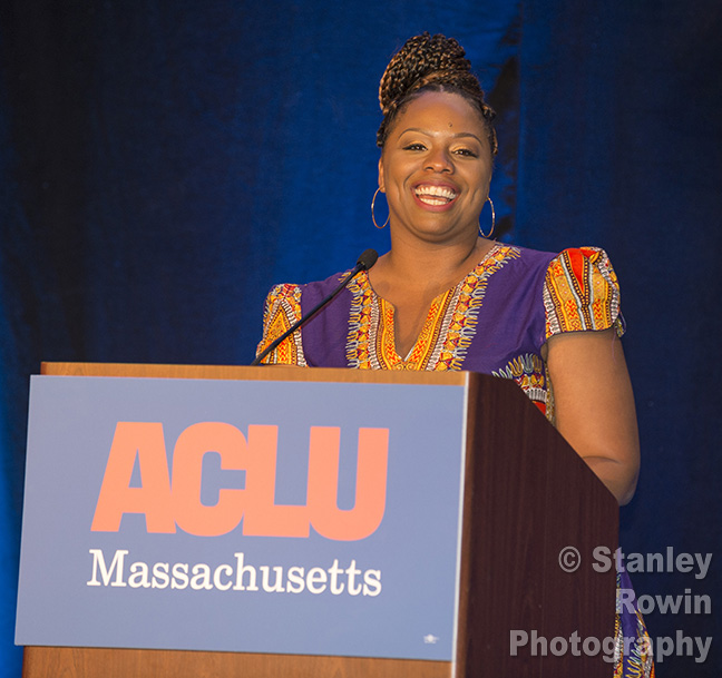 Patrisse Cullors, Co-Founder of Black Lives Matter Global Network and Founder of Dignity and Power Now at ACLU Boston Banquet Boston