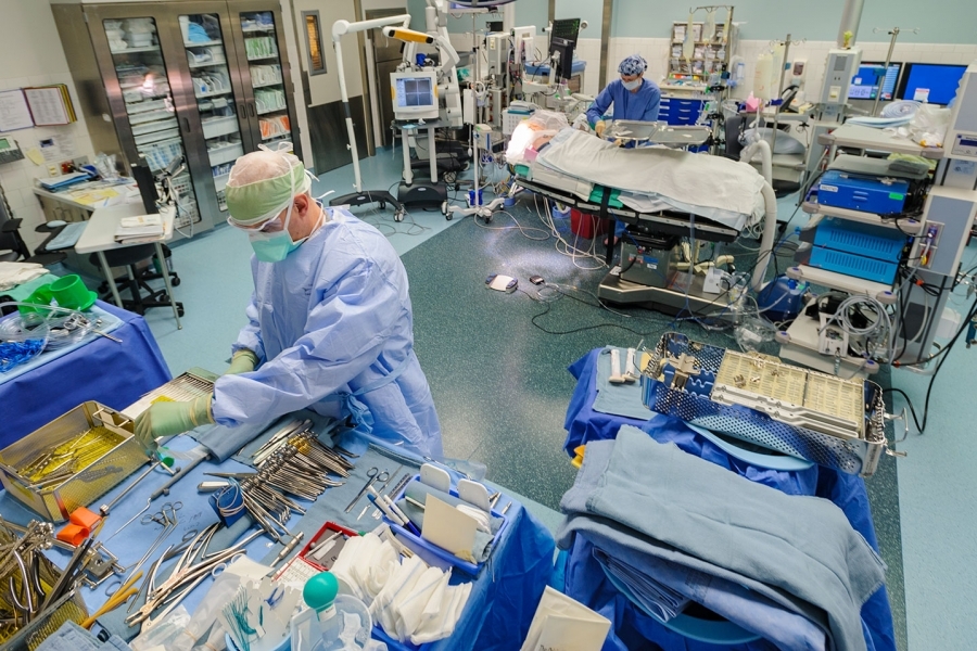 Photos of surgery at Massachusetts General Hospital