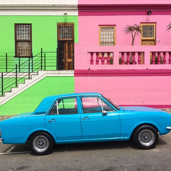 Painted houses, Bo Kaap, Cape Town South Africa