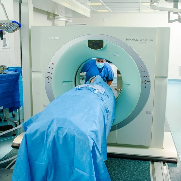 Photos of Siemens CT scanner at MGH Mass General Hospital