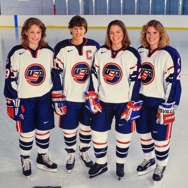 Portrait of members of the Olympic Woman’s Hockey Team