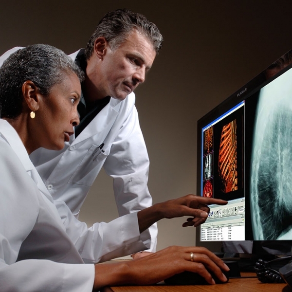 Planar Monitors: Doctors Looking at X-rays